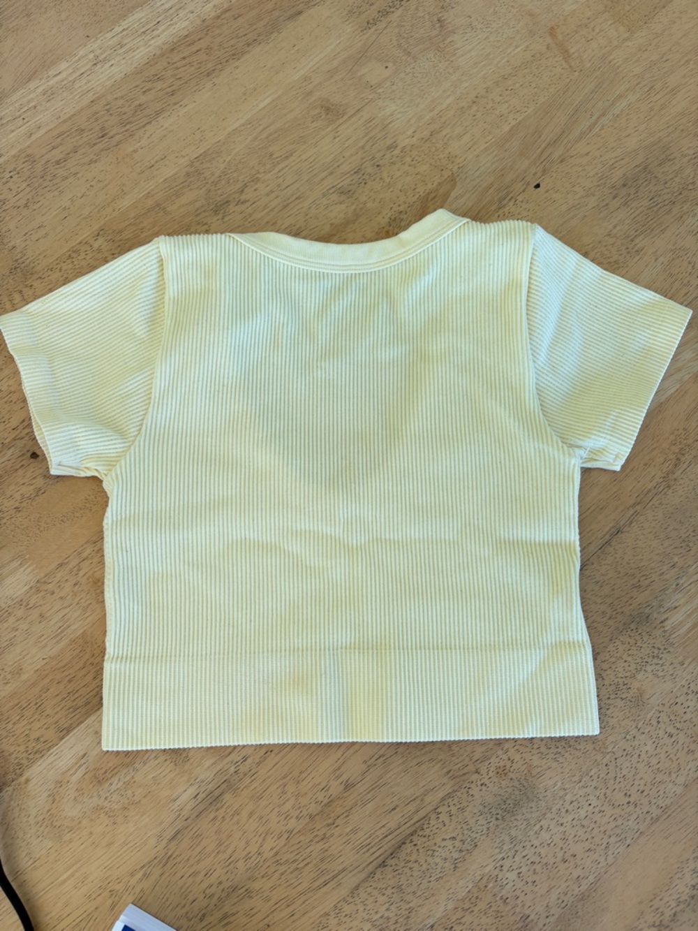 Garage Ribbed Top - Light Yellow - Picture 3 of 3